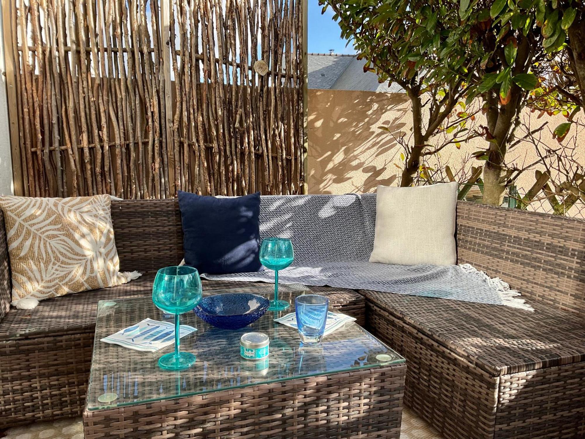 Le Nid Douillet, Studio Avec Terrasse Et Parking A 400M Des Plages Larmor-Plage Extérieur photo